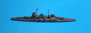 Cruiser "Mogami"-class with flag and airplane (1 p.) J from CAS